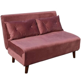 Καναπές - Κρεβάτι Διθέσιος Falcon 01-3330 121x90x80cm Dusty Pink