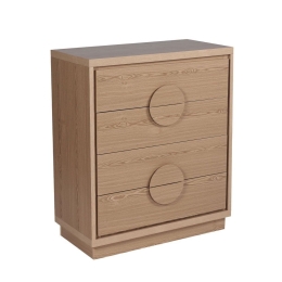 Συρταριέρα Axis 09-1956 Με 4 Συρτάρια 80x40x94 Natural
