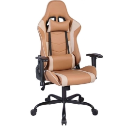 Καρέκλα Γραφείου Gaming Explor 25-0704 50x71x125/135cm Mocca-Beige
