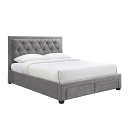 Κρεβάτι Noble 09-1966 (Για Στρώμα 160x200cm) 216.5x165x122 Dark Grey Υπέρδιπλo