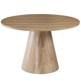 Τραπέζι Mountain 02-0627 120x120x75cm Natural Μελαμίνη,Mdf
