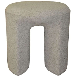 Σκαμπό Μπουκλέ Gate 16-0709 45x45x46,5cm Beige