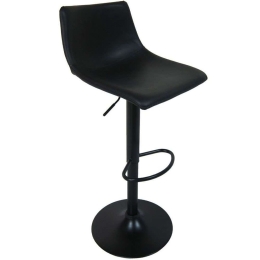 Σκαμπό Μπαρ Straight 26-0036 45,5x48x108cm Black
