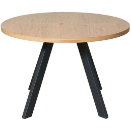 Τραπέζι Επεκτεινόμενο Origami 02-0628 120x120x75cm Sonoma-Black Mdf,Μέταλλο