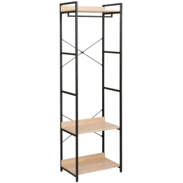 Ντουλάπα Xenia 18-0018 60x40x200cm Natural-Black