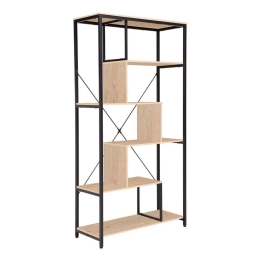 Βιβλιοθήκη Quick 28-0301 85x35x163 Natural-Black