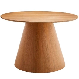 Τραπέζι Lotus 02-0649 120x120x72cm Natural Ξύλο