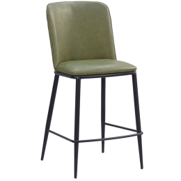 Σκαμπό Bar Couture 26-0052 45.5x53.58x99 Olive-Black