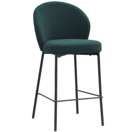 Σκαμπό Bar Lune 26-0060 48x53.5x95.5 Black-Green