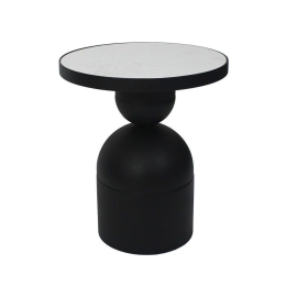 Τραπεζάκι Σαλονιού Βοηθητικό Bomb 04-1137 41x41x48 Black