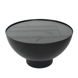 Τραπεζάκι Σαλονιού Arches 04-1110 70x70x40 Black