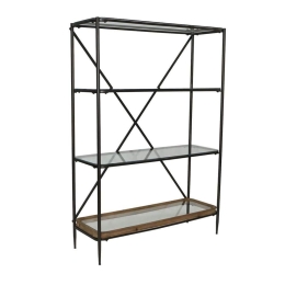Βιβλιοθήκη Marais 28-0320 Με 4 Ράφια 127x43x184 Natural