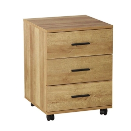 Συρταριέρα Γραφείου Toccata 24-0739 Με 3 Συρτάρια 40x40x55 Sonoma