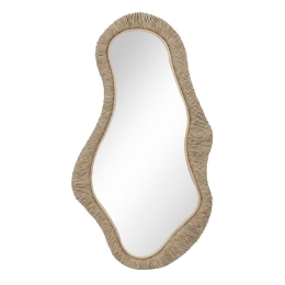 Καθρέπτης Τοίχου Rope 11-0637 59x4x101 Natural Σχοινί