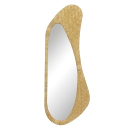 Καθρέπτης Τοίχου Kamira 11-0640 40x4x107 Natural Rattan