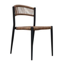 Καρέκλα Carla 22-0240 46x61x78 Black-Walnut