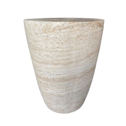 Τραπεζάκι Σαλονιού Βοηθητικό Lithos Conic 04-1221 37x37x47 Beige