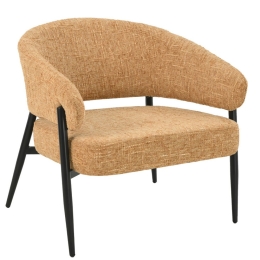 Πολυθρόνα Moritz 01-3572 73x72x75cm Black-Mustard
