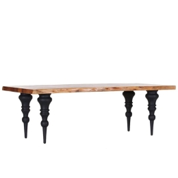 Τραπέζι Artistico 02-0686 240x100x76 Black-Walnut