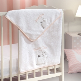 Πετσέτες Βρεφικές Lapin (Σετ 2τμχ) Pink Saint Clair Σετ Πετσέτες 65x120cm 100% Βαμβάκι