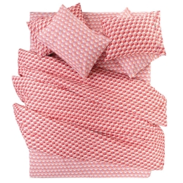 Σεντόνια Monroe (Σετ 4τμχ) Tomato Guy Laroche Υπέρδιπλο 240x265cm 100% Βαμβακερό Περκάλι