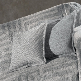 Μαξιλαροθήκη Διακοσμητική Aberon-Victor Silver Guy Laroche 50X50 Chenille,Βαμβάκι,Polyester