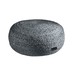 Πουφ Ottoman D50X25 Anthracite Guy Laroche Jute