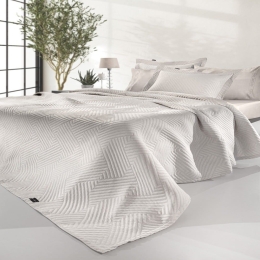 Κουβέρτα Lupo Natural Guy Laroche Υπέρδιπλo 245x260cm Βαμβάκι-Πολυέστερ