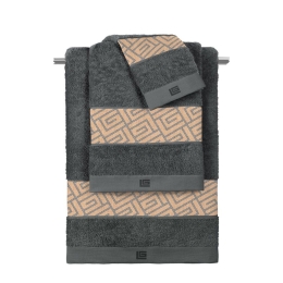 Πετσέτες Occio (Σετ 3τμχ) Grey- Anthracite Guy Laroche Σετ Πετσέτες 70x140cm 100% Βαμβάκι