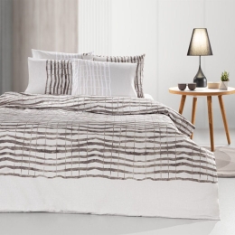 Σεντόνια Azzam (Σετ 4τμχ) Wenge Guy Laroche Υπέρδιπλo 240x265cm 100% Βαμβακερό Περκάλι