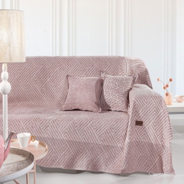 Ριχτάρι Goya Old Pink Guy Laroche Διθέσιο 180x250cm Βαμβάκι-Ακρυλικό