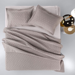 Κουβέρτα Oasis Wenge Guy Laroche Υπέρδιπλo 245x260cm Βαμβάκι-Πολυέστερ