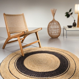 Χαλί Majestic Round Black Guy Laroche 150X150cm Round