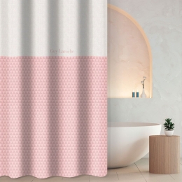 Κουρτίνα Μπάνιου Tokyo Dusty Pink Guy Laroche 240Πx185Υ 240x185cm Πολυέστερ