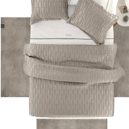 Σετ Χαλιά Κρεβατοκάμαρας Alpaca (Σετ 3τμχ) Taupe Guy Laroche SET(2 60X120&60X180) Πολυέστερ