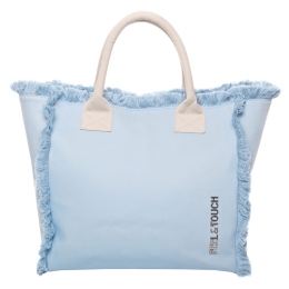 Τσάντα Ώμου Caribbean 40x35x20cm Ciel - Ammos Feel & Touch