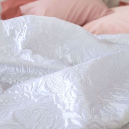 Κουβερλί Sparkling White Nima Μονό 160x240cm Microfiber