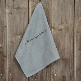 Λαβέτα Love Yourself Gray Nima Χεριών 40x40cm 100% Βαμβάκι
