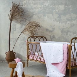 Πάντα Βρεφική Nene Pink Nima 40x200cm 100% Βαμβάκι