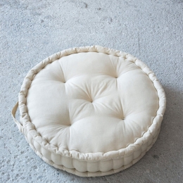 Μαξιλάρι Διακοσμητικό Δαπέδου (Με Γέμιση) Hola Beige Nima 60Χ60 100% Βαμβάκι
