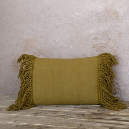 Μαξιλάρι Διακοσμητικό (Με Γέμιση) Naomi Gold Harvest Nima 40X60cm 100% Βαμβάκι