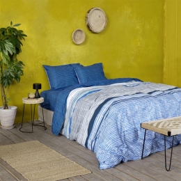Κουβερλί Boss Blue Nima Queen Size 220x245cm 100% Βαμβάκι