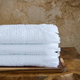 Πετσέτες Dorinda E (Σετ 3τμχ) White Nima Σετ Πετσέτες 40x60cm 100% Βαμβάκι