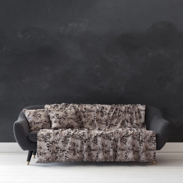 Ριχτάρι Shades Grey Nima Τριθέσιο 180x300cm Chenille-Acrylic