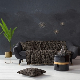 Ριχτάρι Woods Black Nima Διθέσιο 180x240cm Chenille-Acrylic