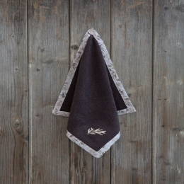 Πετσέτα Κουζίνας Olives Anthracite Nima 40x40cm 100% Βαμβάκι