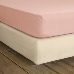 Σεντόνι Unicolors Με Λάστιχο Pinkie Nima Υπέρδιπλο 160x234cm 100% Βαμβάκι
