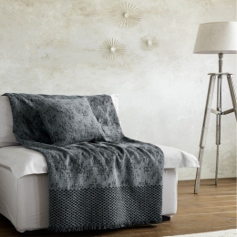 Ριχτάρι Batista Dark Grey Nima Πολυθρόνα 180x180cm Ακρυλικό,Βαμβάκι, Polyester