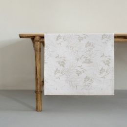 Runner Foliage Greige Nima 48Χ150 100% Βαμβάκι
