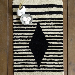 Χαλάκι Zira 70x140 Beige-Black Nima 70X140cm